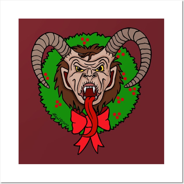 Krampus Wall Art by HonuHoney